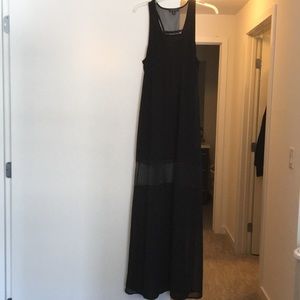 Black maxi dress